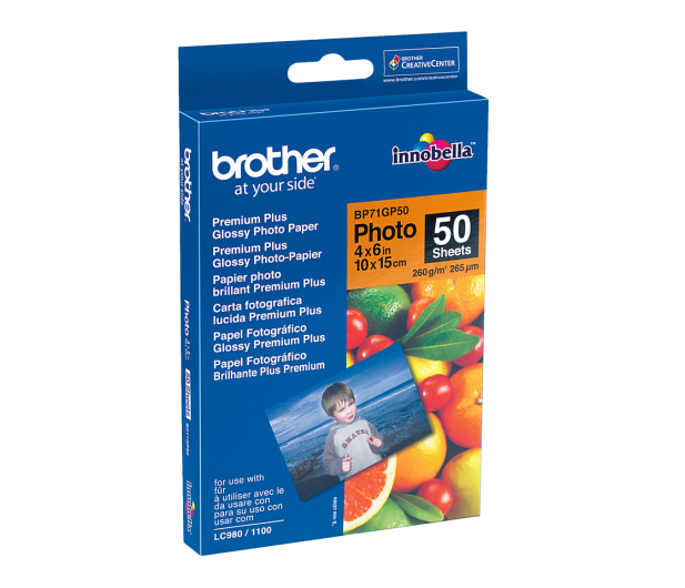 BROTHER Papier fotograficzny glossy 50 szt. (10x15CM 260G) - 78179 - zdjęcie